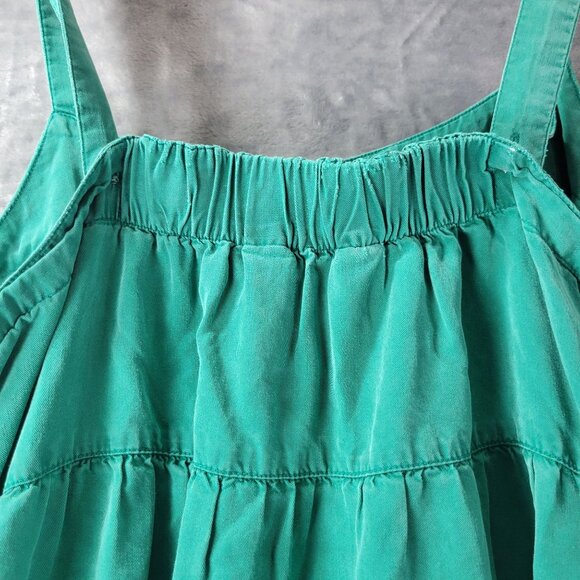 The Drop Womens Green Maxi Dress XL Tencel Adjustable Strap Tiered Flowy Summer - Picture 8 of 11